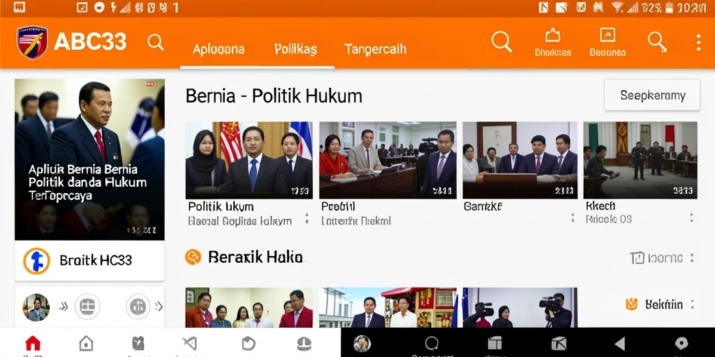 Tampilan antarmuka ABC33 yang menarik dan informatif.