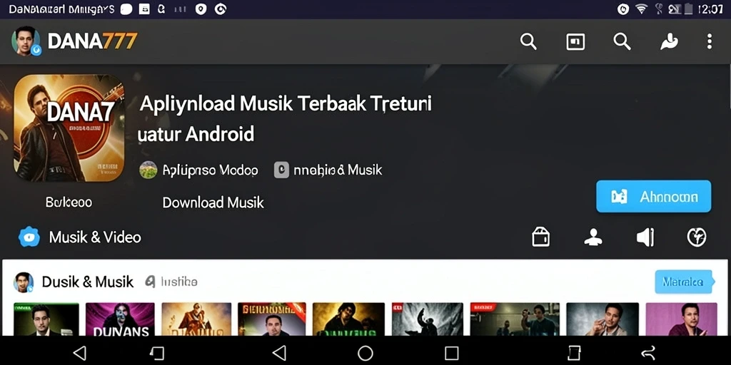 Antarmuka DANA777 yang intuitif untuk Download Musik.