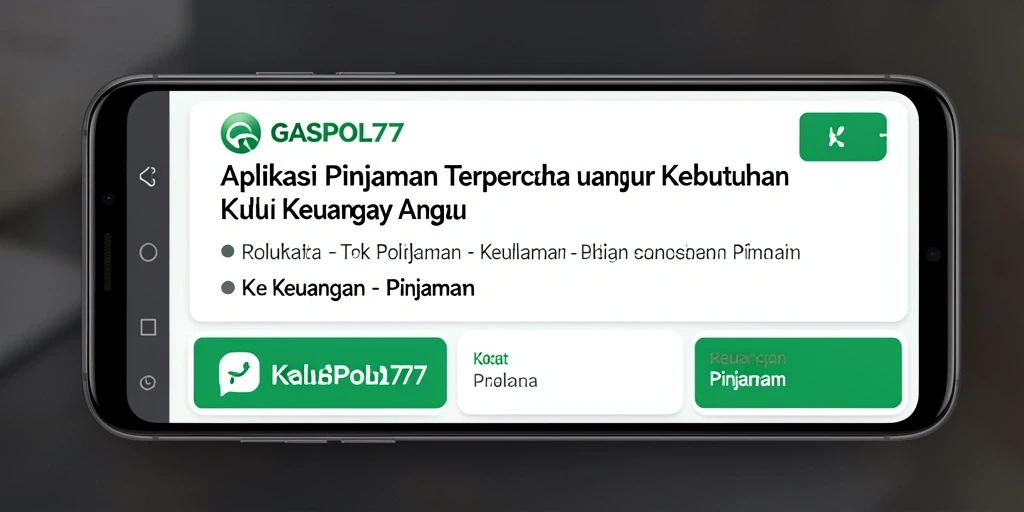 Antarmuka aplikasi GASPOL77 yang modern dan mudah digunakan.