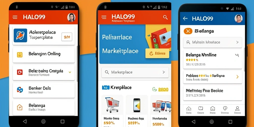 Tampilan antarmuka utama HALO99 yang menarik dan user-friendly.