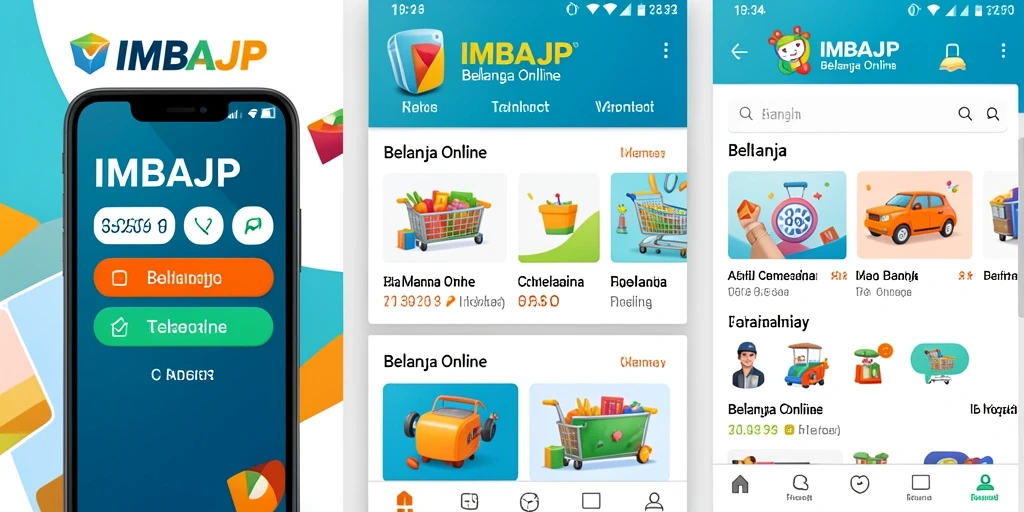 Antarmuka IMBAJP yang user-friendly untuk belanja online.