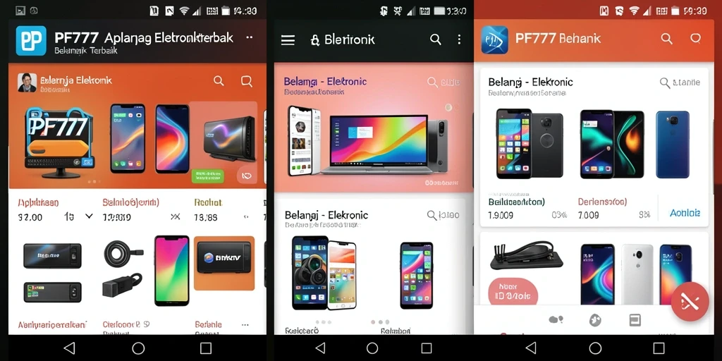 Tampilan antarmuka aplikasi PF777 yang menarik dan informatif.