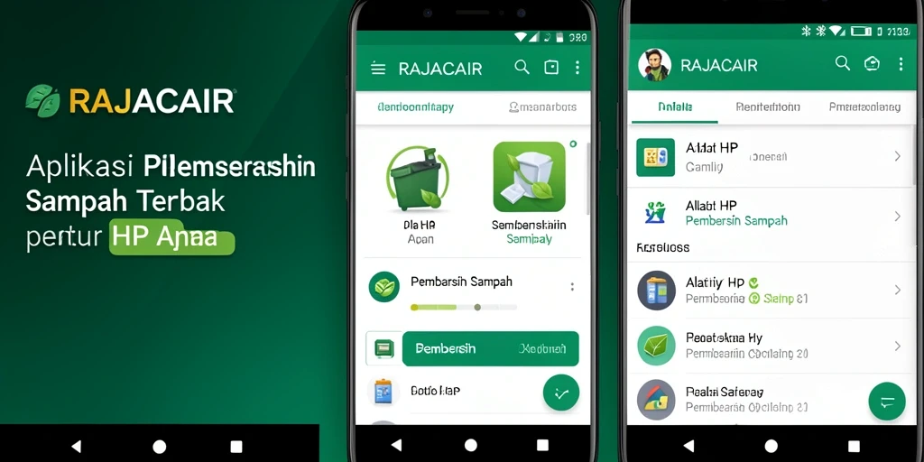Tampilan antarmuka RAJACAIR yang sederhana dan fungsional.