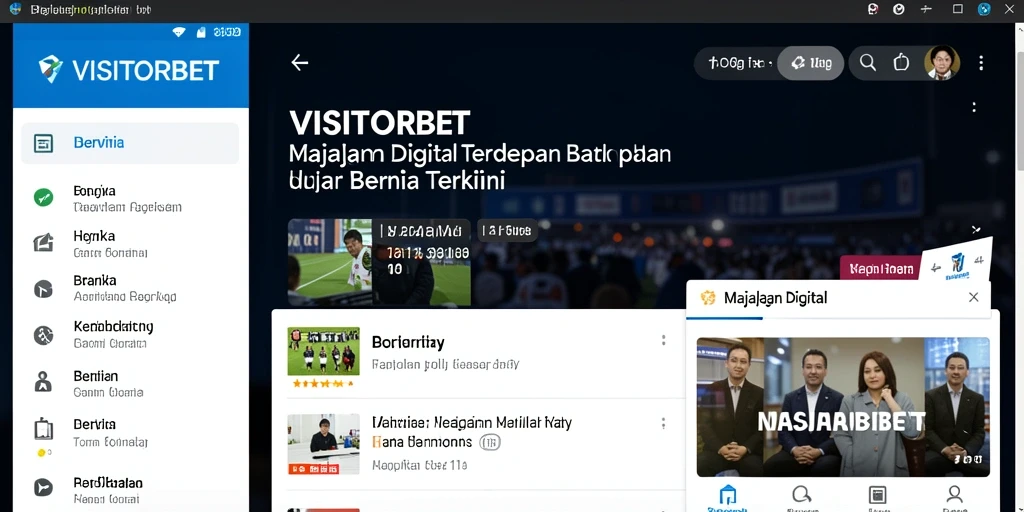 Tampilan antarmuka utama VISITORBET yang modern dan menarik.